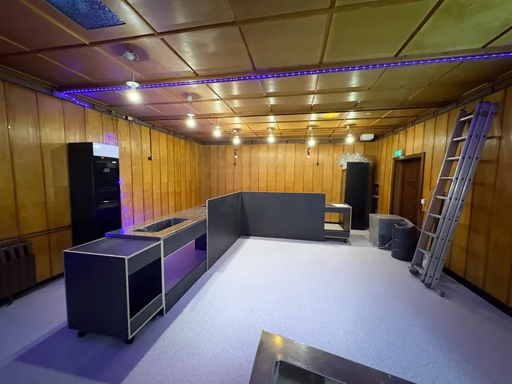 Kulturhausbar während der Modernisierung